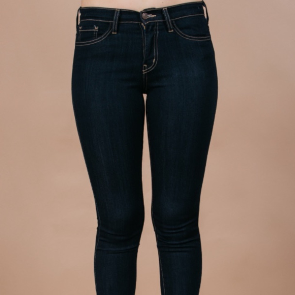 Flying Monkey High Waist Dark Washed Skinny Jeans